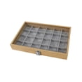 thumbnail image 3 of Bandeja apilable para joyería, caja de almacenamiento con placa de cubierta, caja organizadora de madera, soporte de exhibición para pendientes, colga Estilo B Yinane Bandeja de almacenamiento de joyas, 3 of 8