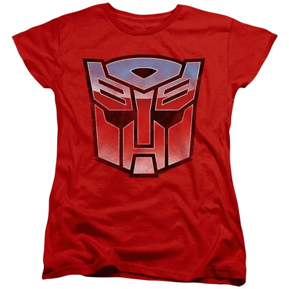 Transformers Vintage Autobot Logo S/S Women's T-Shirt Red