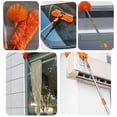 thumbnail image 4 of 20FT High Reach Duster Kit with 3-12FT Splicable Extension Pole, Cobweb Duster, Window Squeegee & Scrubber, Spider Web Brush, Feather Duster for High Ceilings & Windows, 4 of 7