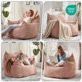 thumbnail image 6 of Ebenchico 3.3ft Giant Bean Bag Chair for Adults Teens Kids, Comfy Corduroy Large Adult Beanbag Chairs with Armrests, Pink, 6 of 14