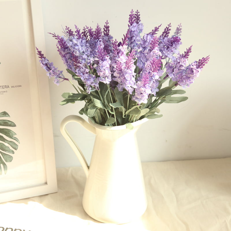 Artificial Lavender Bouquet Fake Silk Flowers Bunch Wedding Party Home Decor 