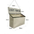 thumbnail image 5 of Artery Wereld Rustic Lost Socks Wood Sign with Canvas Bag for Laundry Room, Farmhouse Wall Decor, 5 of 5