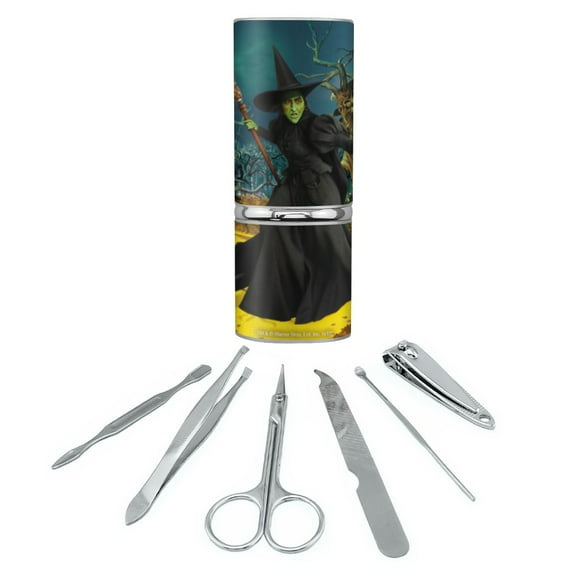 Wizard of Oz Wicked Witch Character Stainless Steel Manicure Pedicure Grooming Beauty Care Travel Kit