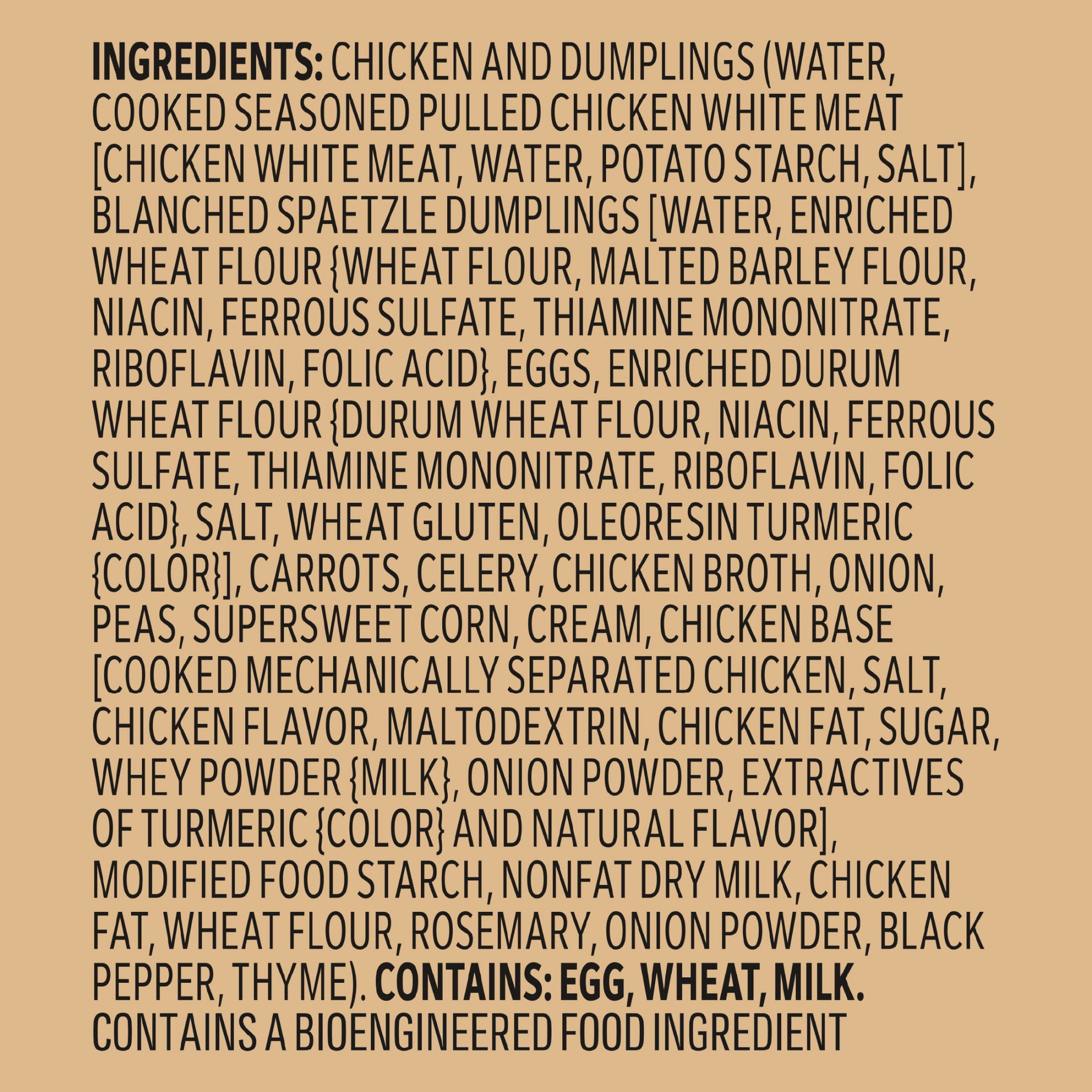 Yellowstone Chicken and Dumplings Family Size Meal, Protein Dinner, Family Frozen Meals  2 lb.
