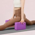 thumbnail image 2 of High Density EVA Yoga Blocks Set of 2 with Stretch Strap, Foam Fitness Bricks, Non-Slip Exercise Support for Yoga, Pilates, Home Training, 2 of 3
