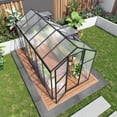 thumbnail image 6 of 6x12 FT Walk-In Greenhouse - Aluminum Frame with Lockable Door & Adjustable Ventilation System, 6 of 11