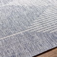 thumbnail image 6 of Mark&Day Outdoor Rugs, 5ft Round Okswerd Global Indoor/Outdoor Navy Area Rug, Non Shedding Grey White Carpet for Patio, Porch, Deck, Bedroom, Living Room or Kitchen (5'3" Round), 6 of 6