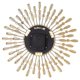 thumbnail image 2 of 15inch 3D Large Wall Clock Shiny Rhinestone Sun Style Modern Living Room Decor (Golden), 2 of 5