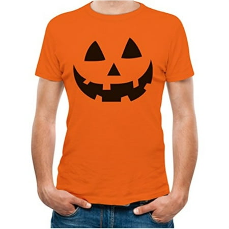 halloween pumpkin shirt jack o lantern face fun easy costume men shirt large