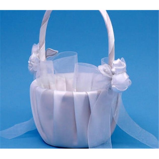 Ivy Lane Design 41VI Amour Flower Girl Basket - Ivory