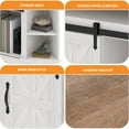 thumbnail image 5 of Craftian Farmhouse Corner TV Stand for 50" TV, Entertainment Center with Sliding Barn Door, Gray Wash, 5 of 10