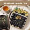 thumbnail image 7 of FOR U DESIGNS Butterfly Sunflower Pattern Bible Cover for Women Men Large Capacity Bible Holder Case Reusable Tote Bag Carrying Organizer Bag for Pilgrimages/Daily Use, 7 of 7