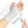 thumbnail image 1 of Muñequera Ortopedica Muñequeras de Soporte - Muñequera Tunel Carpiano Ajustable Con 2 Soportes para Aliviar el Túnel Carpiano Artritis Tendinitis Fracturas (Gris, Medium 13-20 cm, Mano Lzquierda), 1 of 5