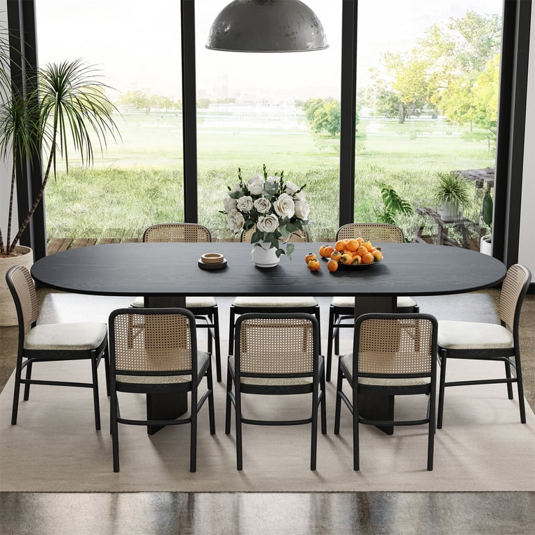 Oak Solid Wood Dining Table - Oval Kitchen Table Craftsmanship