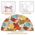 thumbnail image 4 of Picia Fall Maple Leaves Print Christmas Tree Skirt , Christmas Tree Skirt Ornaments for Merry Christmas Holiday Party Decorations Indoor Outdoor-48", 4 of 7
