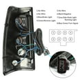 thumbnail image 5 of ECOTRIC Rear Tail Lights Taillights Passenger Side Brake Signal Lamp Compatible with 2003-2006 Chevy Silverado Pickup Truck 2007 Classic w/Bulbs and Harness, 5 of 8