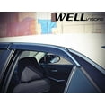 thumbnail image 4 of WellVisors Side Window Wind Deflector Visors - Toyota Camry 2012 2013 2014 with Chrome Trim, 4 of 4