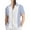 Blue, variant on BUWTTED Shirts for Men Color Stripe Printed Loose Summer Short Sleeved Plus Size Casual Button Down Beach Hawaiian Blue Shirt L
