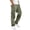 Green 19#, variant on Men's Cargo Work Pants, Multi Pockets Straight Leg Casual Trousers, Durable Wear‑Resistant Twill Relaxed Fit Bottoms For Outdoor Hiking Daily Work Street Fashion Purple XL