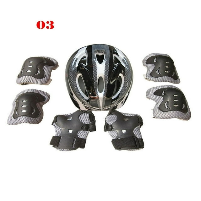 Child Kids Safety Helmet & Knee & Elbow Pad Set For Boy Girl Cycling Skate Bike