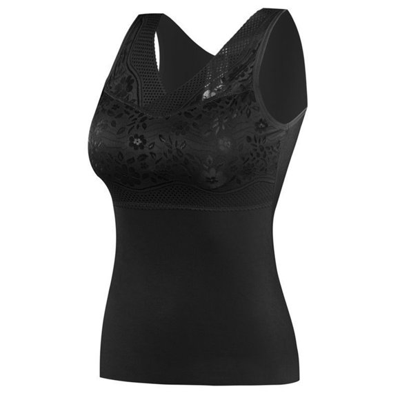 Censtreet Women's Sleeveless Thermal Underwear Baselayer Shirt Women Clothing Premium Comfort Winter Tops