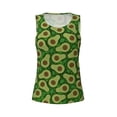 thumbnail image 4 of Lsque Big Colorful Avocados Printed Workout Tank Tops for Women, Athletic Sports Tank Tops, Compression Sleeveless Dry Fit Shirts,Sleeveless Yoga Shirt-Small, 4 of 9