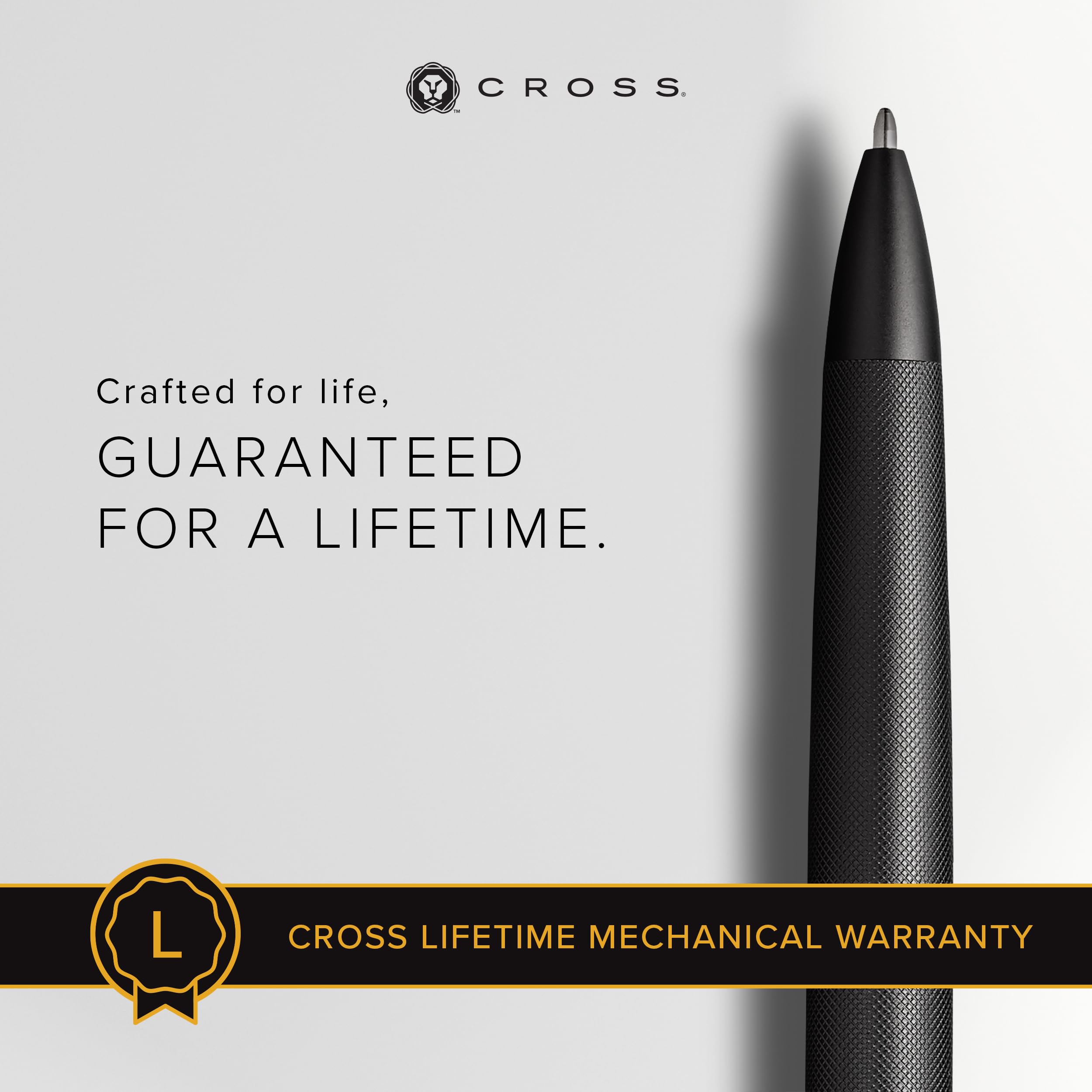 Cross Townsend® Black PVD Micro-knurl Ballpoint Pen