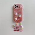 thumbnail image 1 of Fundas de teléfono con adornos de muñeca para iPhone, cubierta transparente, espejo de maquillaje, 3D, kawaii, Kirbys, rosa, 14, 13, 12, 11 Pro Max, XR Plus Fivean unisex, 1 of 2