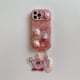 thumbnail image 1 of Fundas de teléfono con adornos de muñeca para iPhone, cubierta transparente, espejo de maquillaje, 3D, kawaii, Kirbys, rosa, 14, 13, 12, 11 Pro Max, XR Plus Fivean unisex, 1 of 2