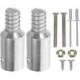 thumbnail image 1 of Kichvoe Threaded Tips Replacement for 25mm Extension Poles, Aluminum Alloy Compatible with Wood, Metal, and Aluminum Handles, Easy Screw and Rivet Mount for Home and Industrial Use, 1 of 8