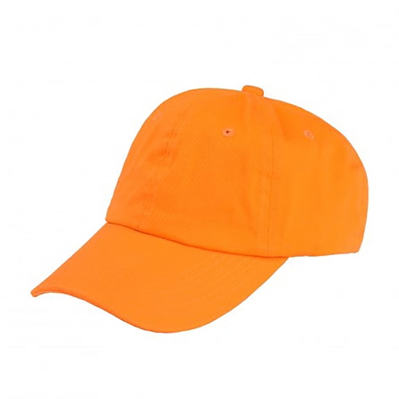 Mechaly Cotton Dad Hat Adjustable Cap (Orange)