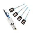 thumbnail image 1 of facefd Mini-SAS 26P SFF-8088 TO 4x SATA 7Pin 6Gb/s Adapter Cable 30AGW & Latch 2M, 1 of 9
