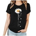 thumbnail image 2 of Vetsdori Womens Short Sleeve Shirts Summer Graphic Blouses Holiday Valentine Cute Plus Size,Crew Neck Tops for Ladies Pullover, 2 of 7