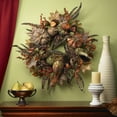 thumbnail image 2 of Nearly Natural 28in. Autumn Pumpkin Wreath, 2 of 4