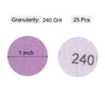 thumbnail image 2 of Unique Bargains 25 Pack 1-Inch Purple Sanding Discs 240 Grits Hook & Loop Professional Aluminum Oxide Sandpaper Mini Size, 2 of 5