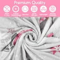thumbnail image 5 of Christmas Throw Blanket 60"x50",Winter Gray Pink Gnome Xmas Holiday Festival Blanket for Women Men,Soft Cute GIFS Flannel Fleece Throw for Home Living Room Bed Chair Couch Decor, 5 of 7