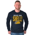 thumbnail image 5 of Give Em Hell Tacos Tuesday Pun Funny Long Sleeve TShirt Men Women Brisco Brands X, 5 of 6