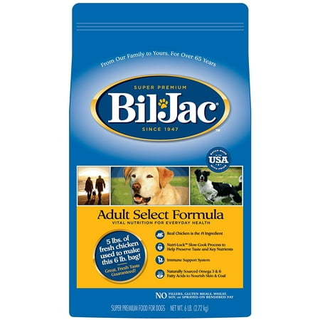 Bil-Jac Select Dry Dog - 6 lb, Real Chicken is the number one ingredient By (Number One Best Dog Food)