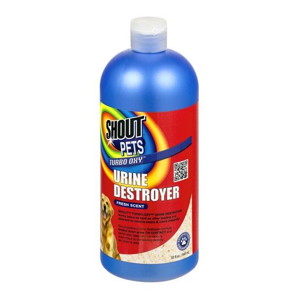 Shout Pets Turbo Oxy Urine Destroyer in Fresh Scent, 32 Ounces