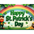 thumbnail image 4 of LUUFILx St Patricks Day Leprechaun Backdrop Rainbow Celebration Gold Coin Festival Banner Shamrock Party Supplies Photography Props Decoration Background, 4 of 8
