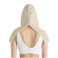 thumbnail image 2 of Haut à Capuche avec Protection Solaire pour Femmes, Manches 3/4, Col Rond, Séchage Rapide, Mode Décontractée, Vert Militaire, 2 of 6