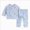 T104-Blue, variant on 0-3 Months Newborn Girl Fall Outfits Fall Winter Clothes Long Sleeve Sweatshirt Pullover Tops Pants Outfit Set Girls Red Tracksuit