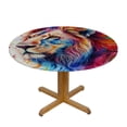 thumbnail image 3 of WYYP A Majestic Lion Waterproof Resistant Fabric Polyester Fiber Tablecloth White, 3 of 8
