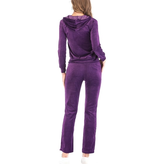 SAYFUT - SAYFUT Velour Tracksuit For Women Jogging Pant Sets Velour Suit Set Womens Tracksuit