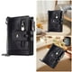 thumbnail image 5 of Cartera para hombre con bloqueo RFID, de piel de vacuno suave, plegable, con cremallera a presión y tarjetero. Negro, 5 of 7