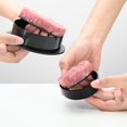 thumbnail image 3 of Prensa de carne 3 en 1: fabricante de moldes para hamburguesas antiadherente con ablandador de carne fácil para herramientas de cocina Accesorios para hornear Prensa de carne picada Barbacoa o parril, 3 of 4