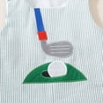 thumbnail image 6 of Baby Onesies Boy Infant Baby Boy Girl Golf Overalls Outfit Baby Boy Tank Romper Golf Hole In One Birthday Outfit Boy Summer Striped Sleeveless Jumpsuit, 6 of 8