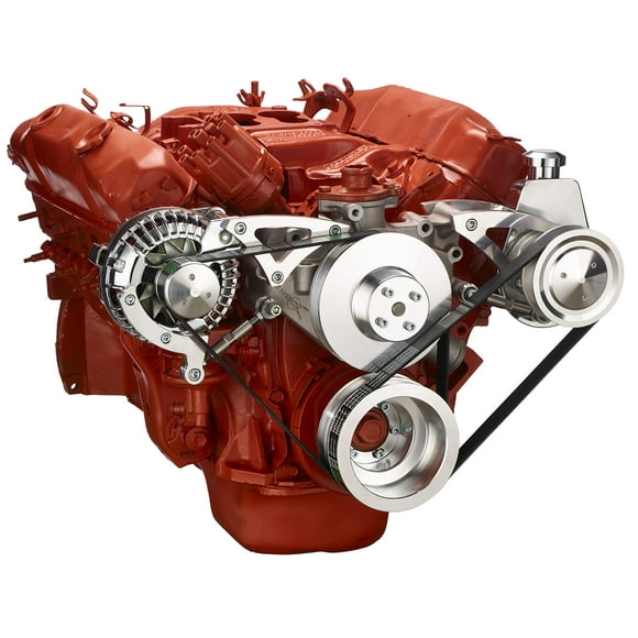 Kit de Conversion Serpentine pour Chrysler Big Block - Applications Alternateur et Direction Assistée