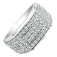 thumbnail image 4 of 2Ct Lab Grown Diamond Mens Ring in 10k White or Yellow Gold, 4 of 4
