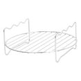thumbnail image 1 of Lipstore Support pour Friteuse à Air Chaud Accessoires en Métal pour Légumes Biscuits Petit-Déjeuner Grille Ronde, 1 of 8